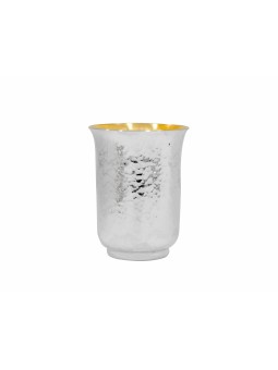 925 Petite tasse à liqueur martelée en argent sterling, cadeaux de Pâque, Israël