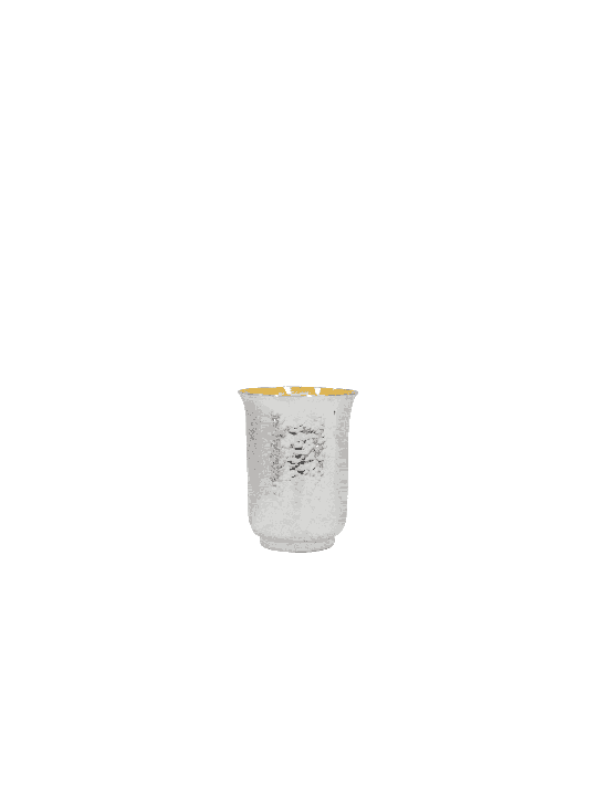 925 Petite tasse à liqueur martelée en argent sterling, cadeaux de Pâque, Israël
