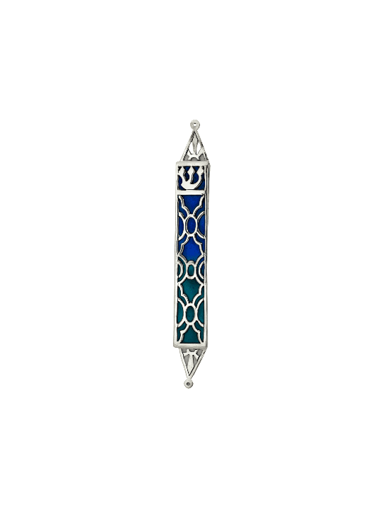 Étui Mezuzah coloré en argent sterling 925, étuis Avi Nadav Mezuzah,