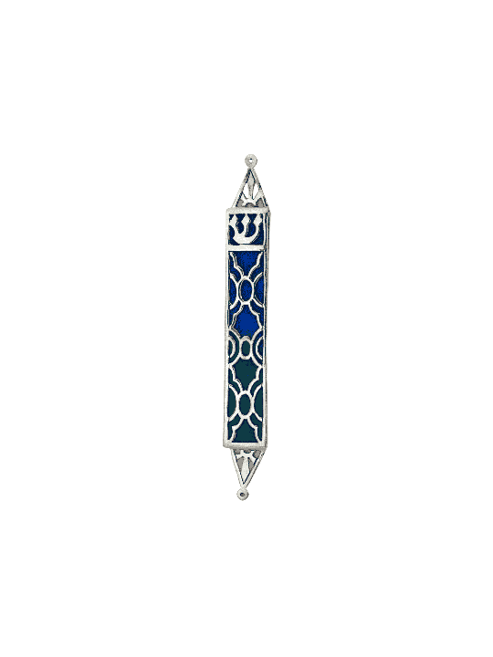 Étui Mezuzah coloré en argent sterling 925, étuis Avi Nadav Mezuzah,