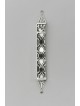 Étui rectangulaire en argent Mezuzah avec Ameth naturel, Avi Nadav Mezuzah