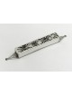 Étui rectangulaire en argent Mezuzah avec Ameth naturel, Avi Nadav Mezuzah