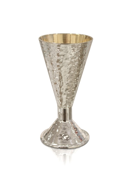 Petit Kiddus personnalisé en argent sterling martelé, cadeaux de Pâque,