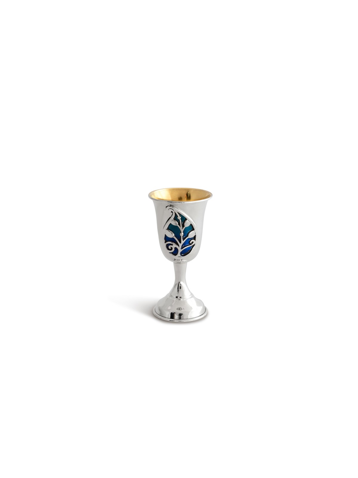 Tasse de Kiddouch unique en argent sterling pour bébé avec couleur, cadeaux de Pâque,