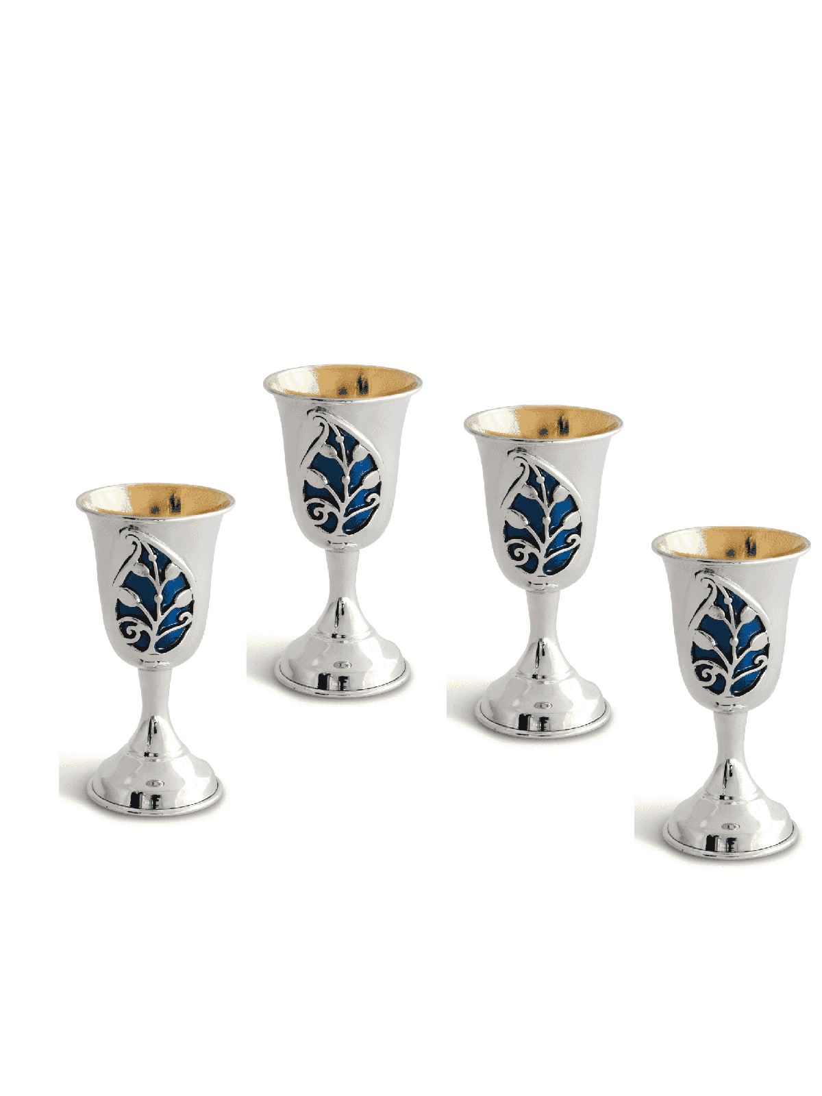 Tasse de Kiddouch unique en argent sterling pour bébé avec couleur, cadeaux de Pâque,