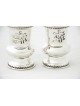 Unique Curved Silver Petite Kiddush Cup with Filig , Passover Gifts ,