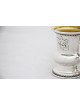Unique Curved Silver Petite Kiddush Cup with Filig , Passover Gifts ,