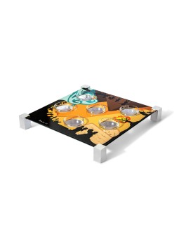 Plaque de Seder inspirée de l'Exode - Voyage de liberté, plaque de Seder en aluminium