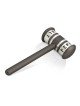 Anodized Aluminum Salt and Pepper Gavel , Jewish Housewarming , Israel