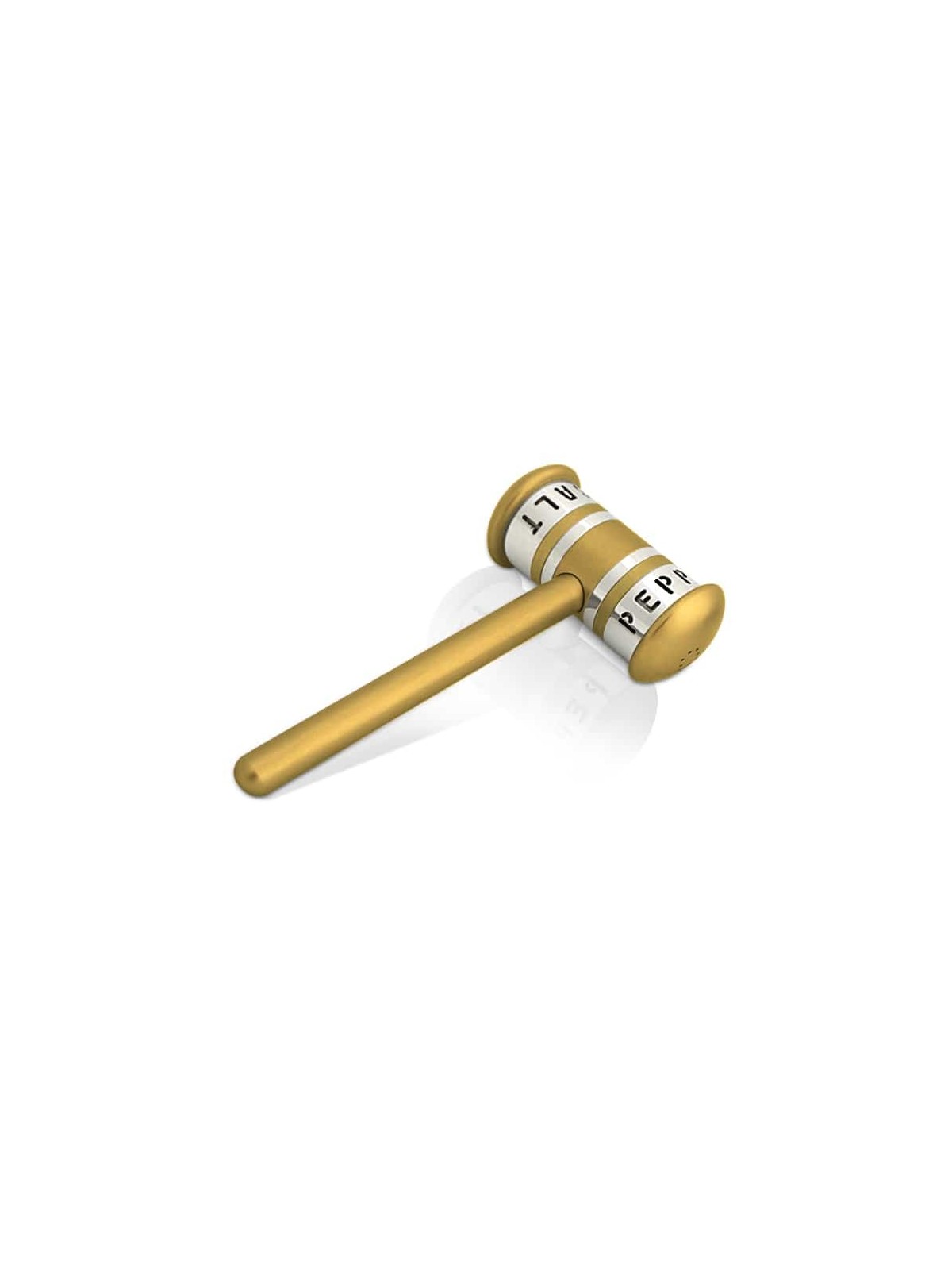 Anodized Aluminum Salt and Pepper Gavel , Jewish Housewarming , Israel