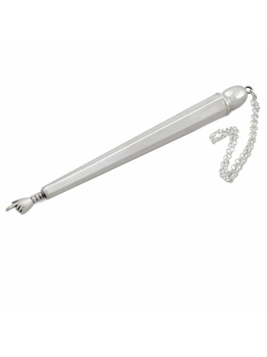 Silver Yad Torah Pointer with Custom Name Tag , Shabbat Gifts , Israel