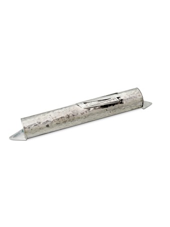 Classic Hammered 925 Sterling Silver Large Mezuzah , Avi Nadav Mezuzah