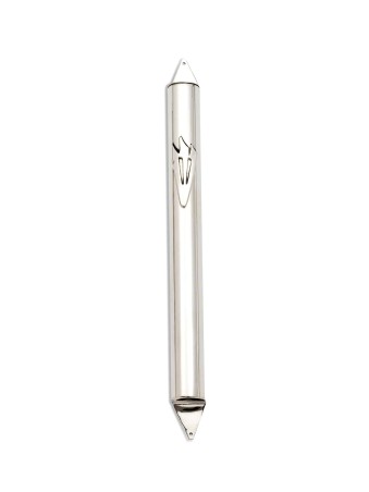 Étui moderne extra large en argent Mezuzah, extra large Mezuzah, israélien