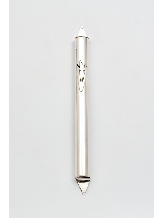 Étui moderne extra large en argent Mezuzah, extra large Mezuzah, israélien