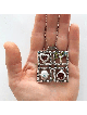 Pendentif en argent de bénédiction Unique de quatre pièces, famille en argent Sterling Ne