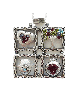Pendentif en argent de bénédiction Unique de quatre pièces, famille en argent Sterling Ne