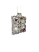 Pendentif en argent de bénédiction Unique de quatre pièces, famille en argent Sterling Ne