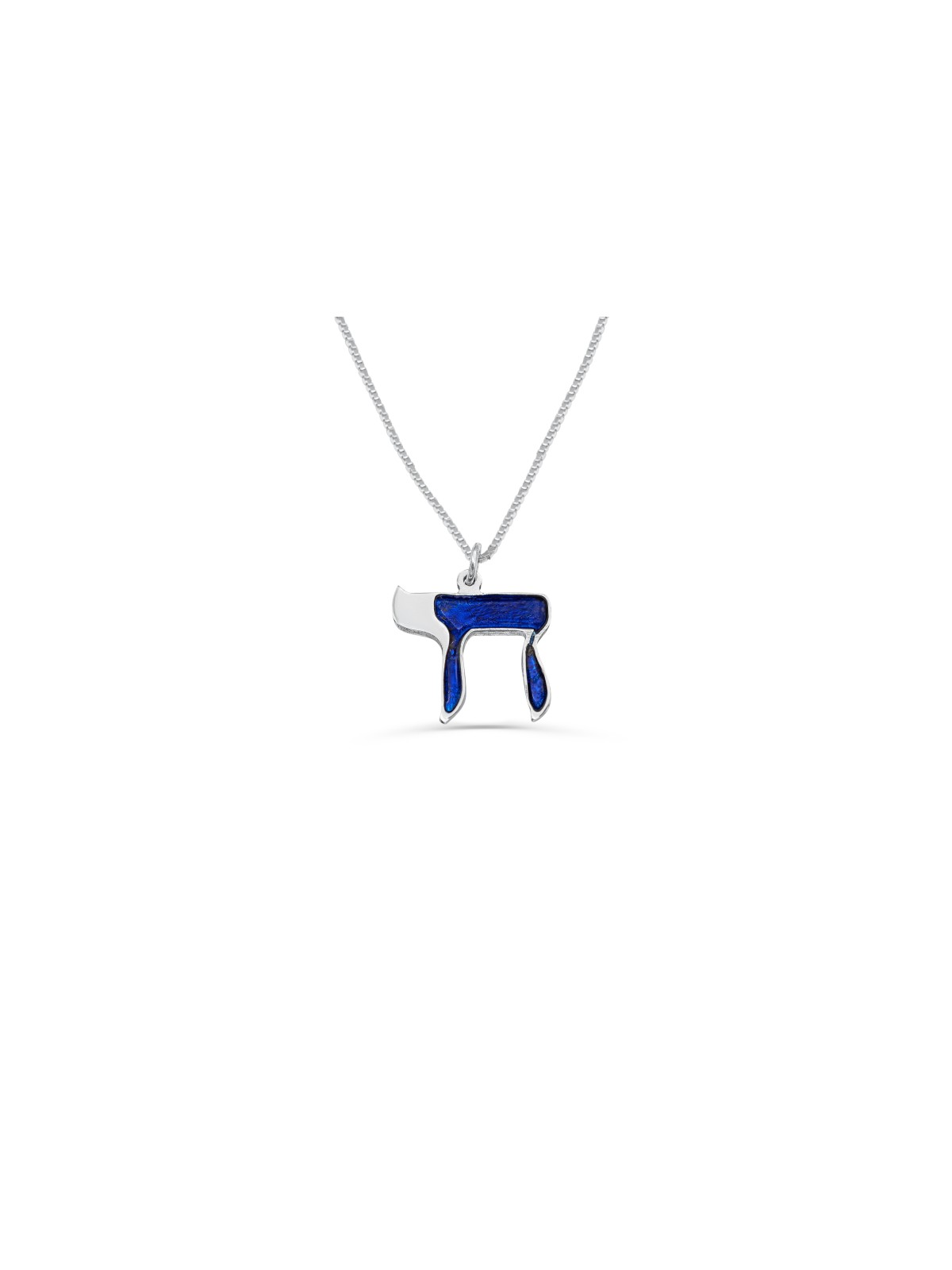 Lettre en émail froid et collier Chai en or, cadeaux Tu B'Av, Ju israélien