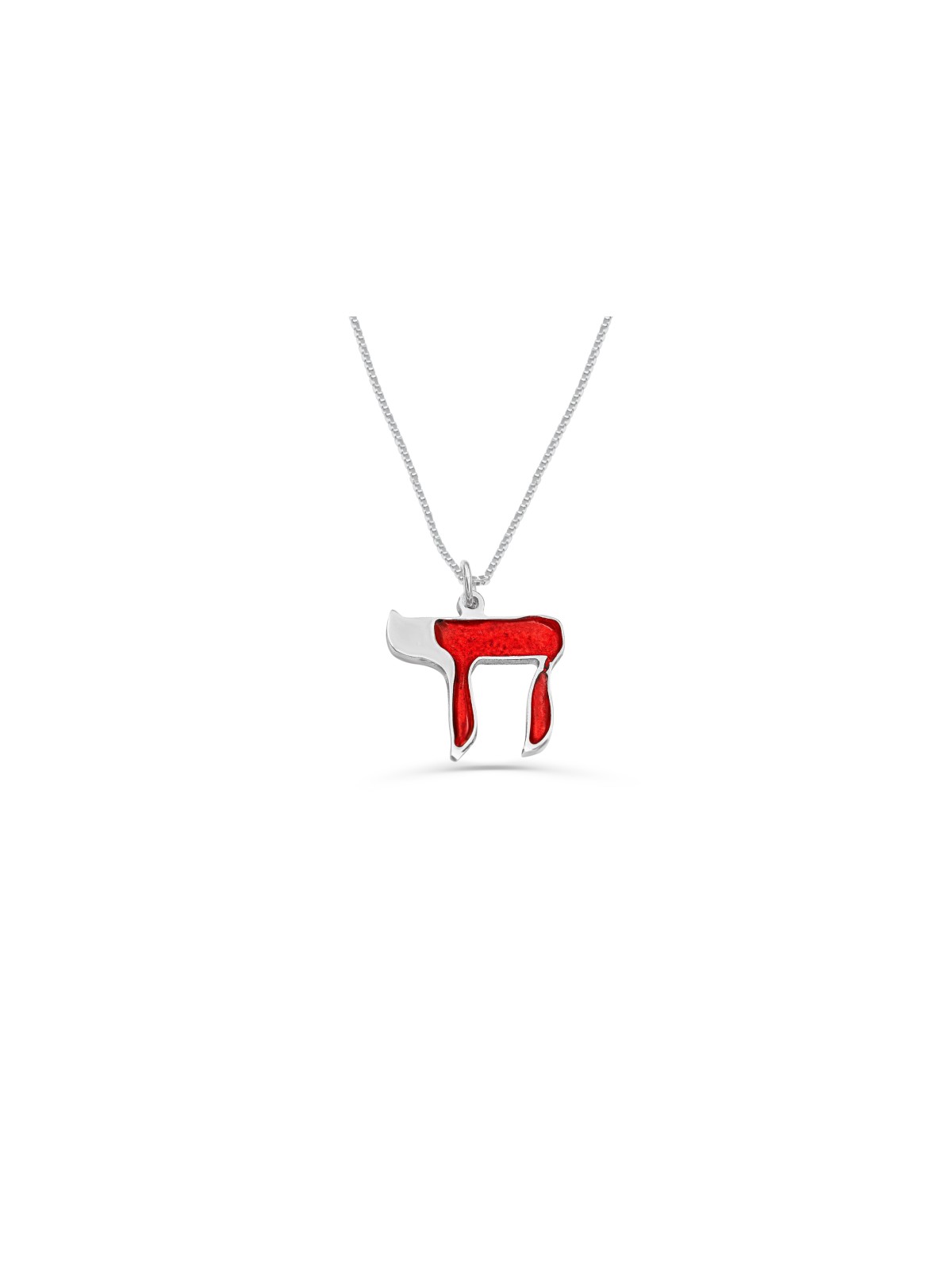 Lettre en émail froid et collier Chai en or, cadeaux Tu B'Av, Ju israélien