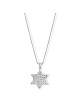 Pendentif étoile de David texturé en or 14 carats de grande taille N , Cadeaux Tu B'Av , I