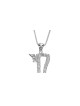 Pendentif Chai en filigrane en or 14 carats et diamants naturels, cadeaux Tu B'Av, I