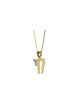 14K Gold Round Shape Chai Pendant with Natural Dia , Tu B'Av Gifts , I