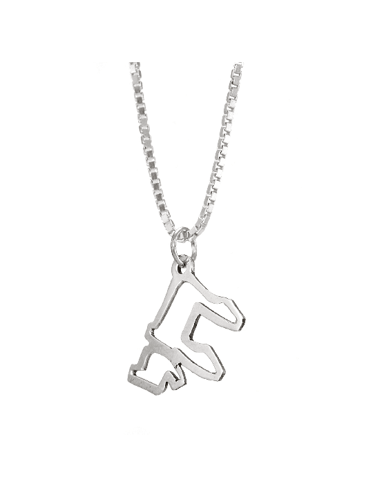 Élégant pendentif Chai découpé en or 14 carats de grande taille - U, cadeaux Tu B'Av, I