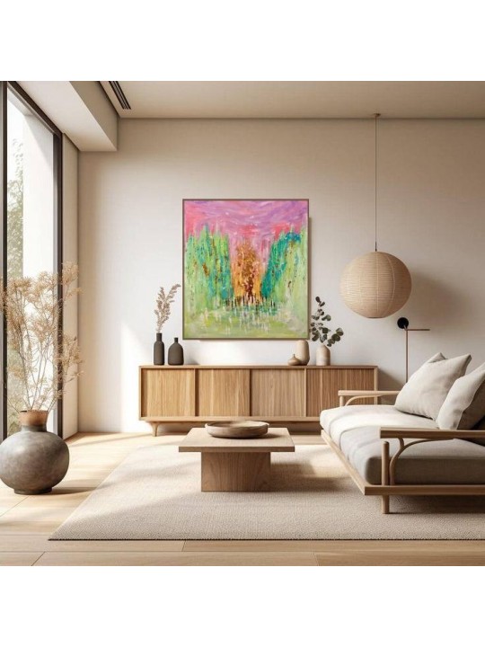 Abstract Vibrant Purple and Green Splitting of the , Jewish Abstract A