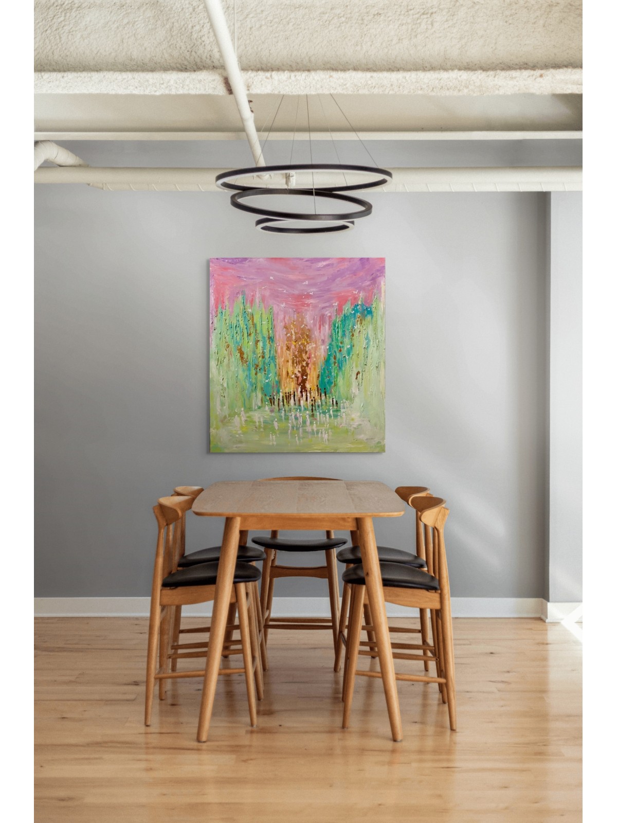 Abstract Vibrant Purple and Green Splitting of the , Jewish Abstract A