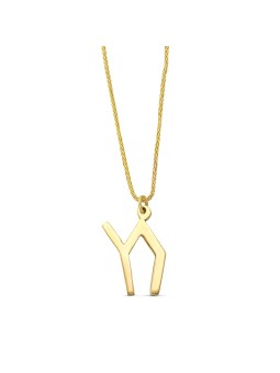 Pendentif Chai en or 14 carats inspiré du tirage de Child House, cadeaux Tu B'Av, I