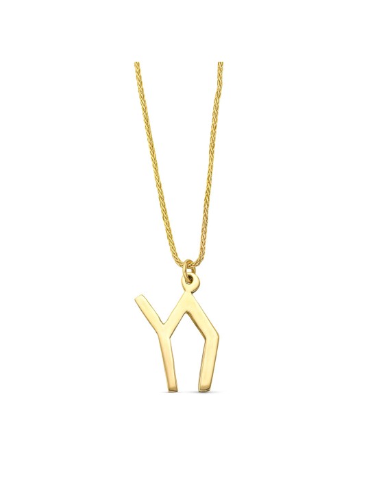 Pendentif Chai en or 14 carats inspiré du tirage de Child House, cadeaux Tu B'Av, I