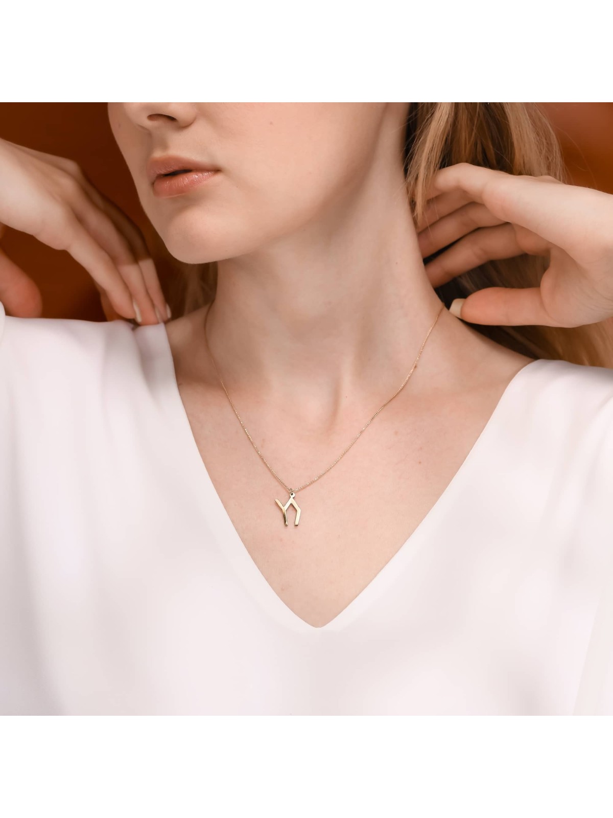 14K Gold Chai Pendant Inspired by Child House Draw , Tu B'Av Gifts , I