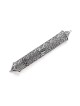 Long Filigree Sterling Silver Mezuzah Case , Large Mezuzahs , Israeli
