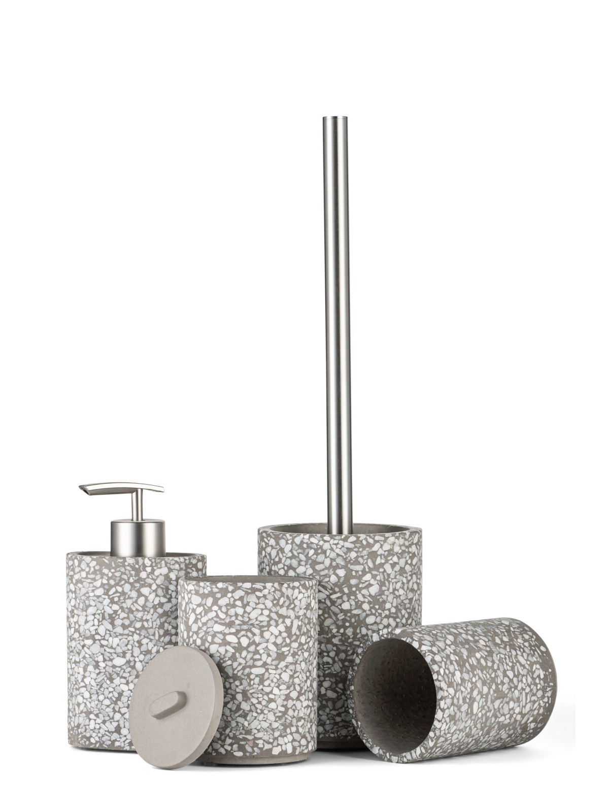 Unique Modern Bathroom Terrazzo Set , Tu B'Av Gifts , Israeli Judaica