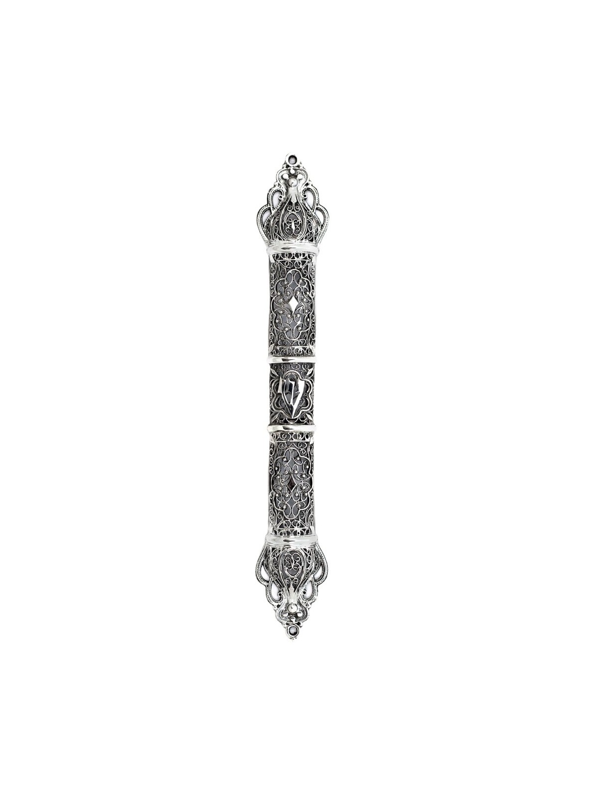 Étui Mezuzah extra large avec filigrane délicat, Mezuzah extra large