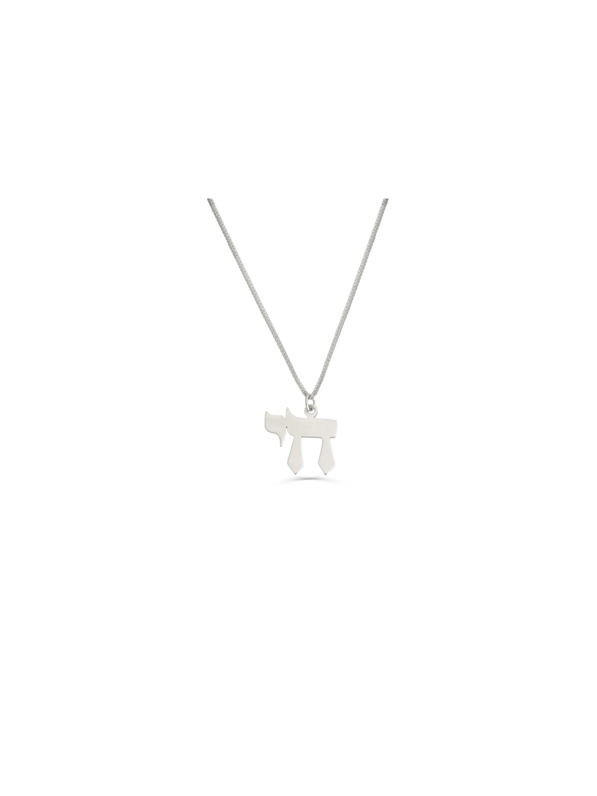 Pendentif Chai moderne de taille moyenne en or 14 carats, cadeaux de mariage juif, israélien