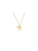 Pendentif Chai moderne de taille moyenne en or 14 carats, cadeaux de mariage juif, israélien