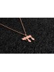 Pendentif Chai moderne de taille moyenne en or 14 carats, cadeaux de mariage juif, israélien