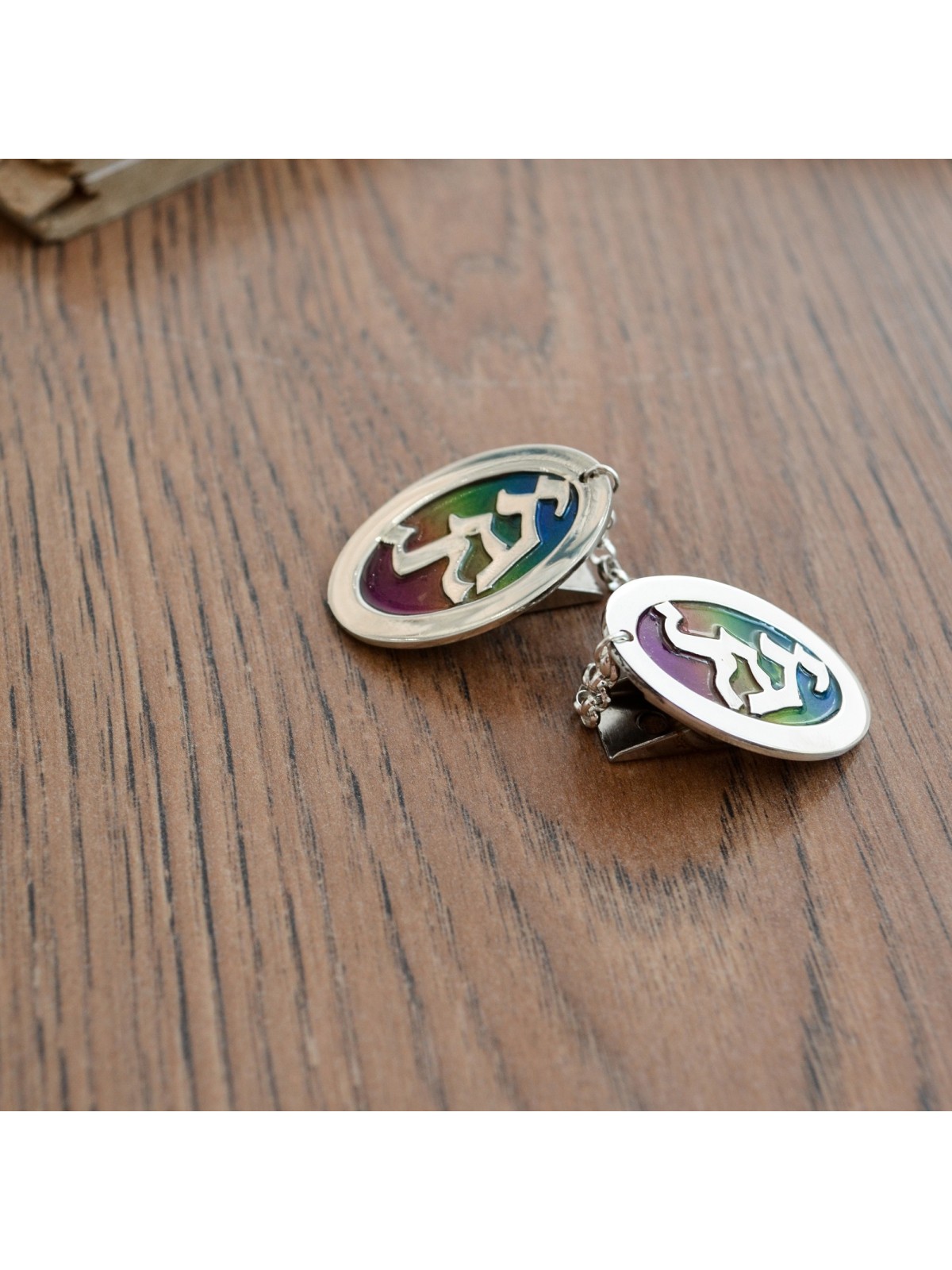 Clips de Talit colorés en argent sterling personnalisés, clips de Talit, israélien