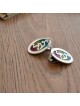 Custom Sterling Silver Colorful Tallit Clips , Tallit Clips , Israeli