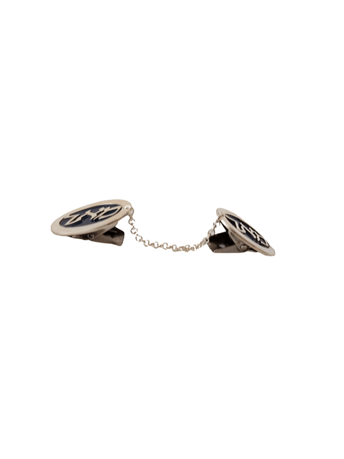 Custom Sterling Silver Colorful Tallit Clips , Tallit Clips , Israeli