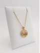Magnifique pendentif en or jaune 14 carats Shema Israel, cadeaux Tu B'Av, Israe
