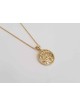 Beautiful Shema Israel Yellow 14K Gold Pendant , Tu B'Av Gifts , Israe