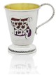 Petite coupe de Kiddush Yeled Tov en argent sterling 925, cadeaux de Pâque, Isr
