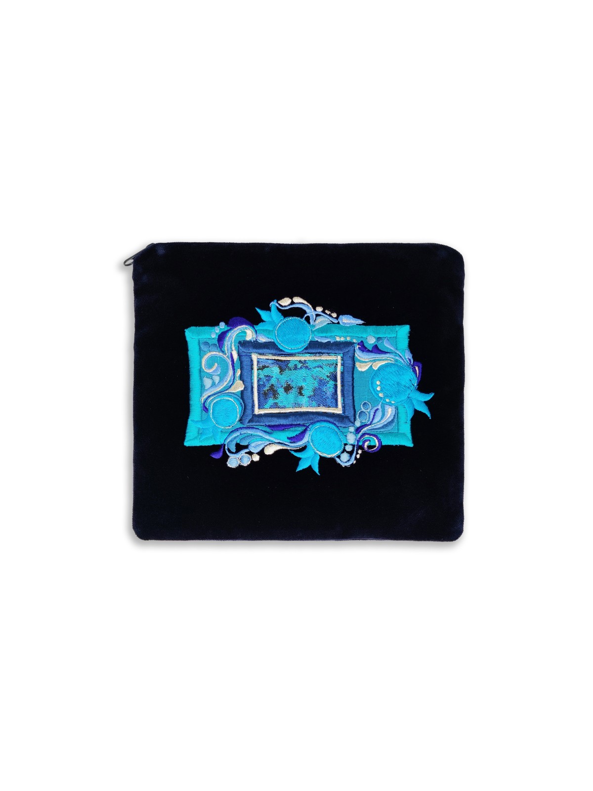Grenades turquoise brodées uniques Tallis & , Tallit et Tefill