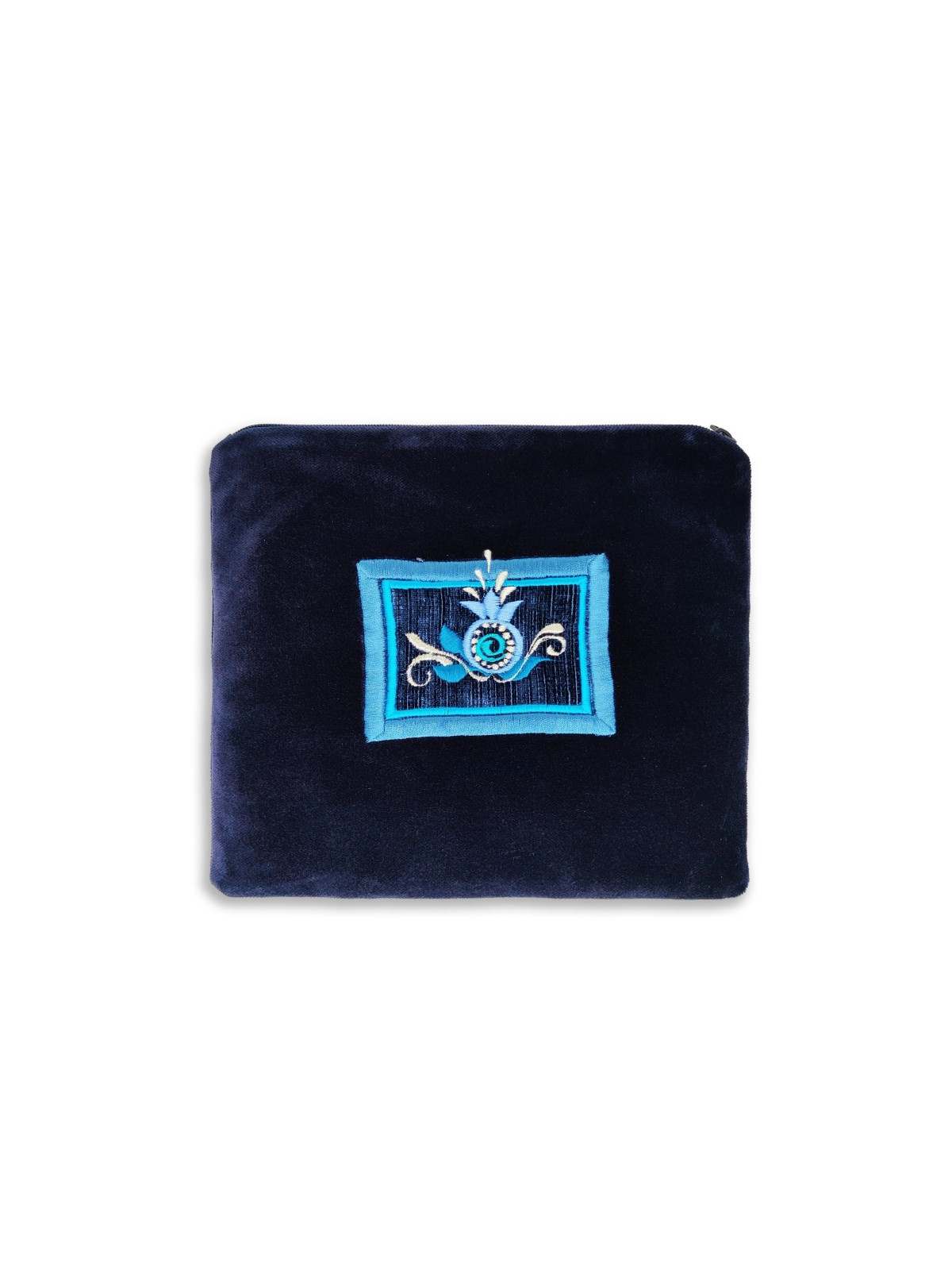 Unique Embroidered Turquoise Pomegranates Tallis & , Tallit and Tefill