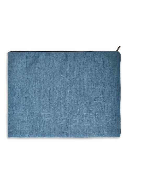 Sac Talit et Tefillin en tissu de velours tissé bleu S, Tallit et Tefill