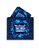 Sacs traditionnels bleus de Talit et Tefillin de Wov, Tallit et Tefill