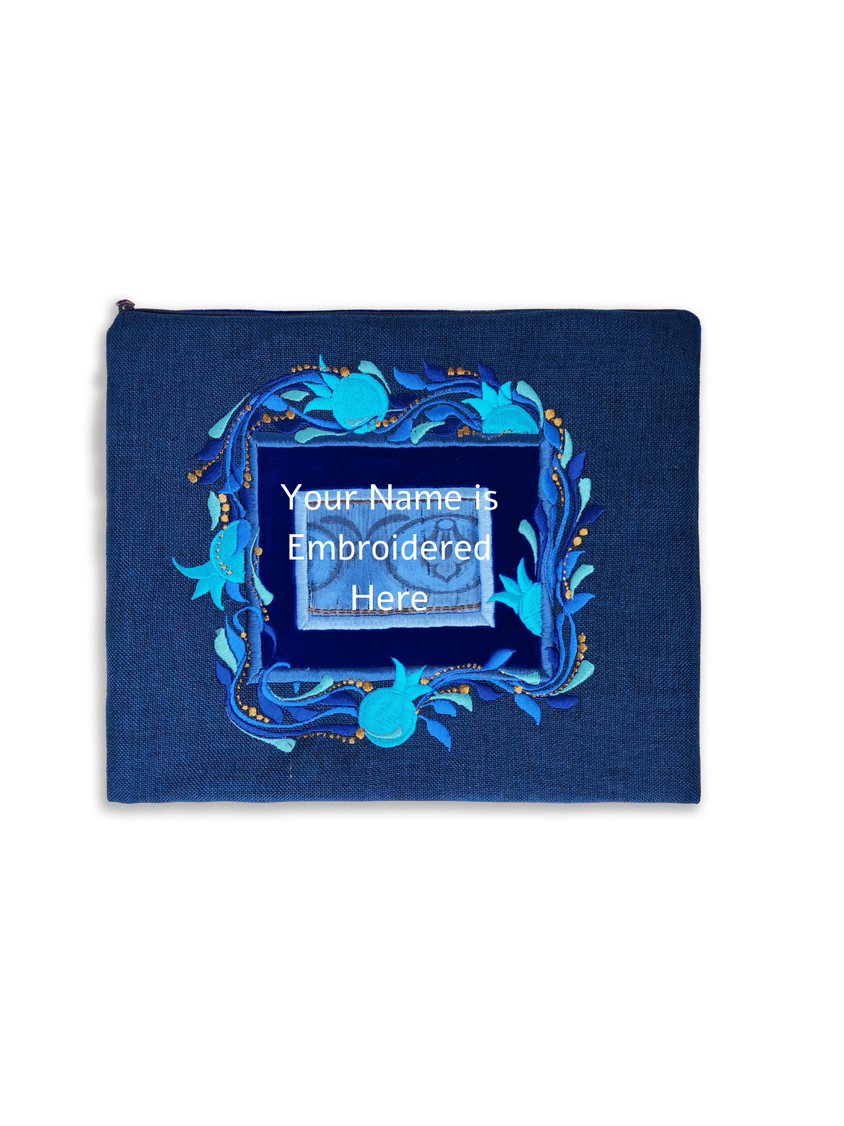 Traditional Blue Tallit and Tefillin Bags From Wov , Tallit and Tefill