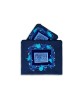 Sacs traditionnels bleus de Talit et Tefillin de Wov, Tallit et Tefill